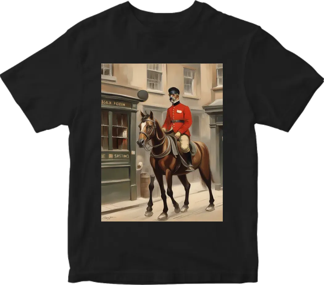 British postman on horseback