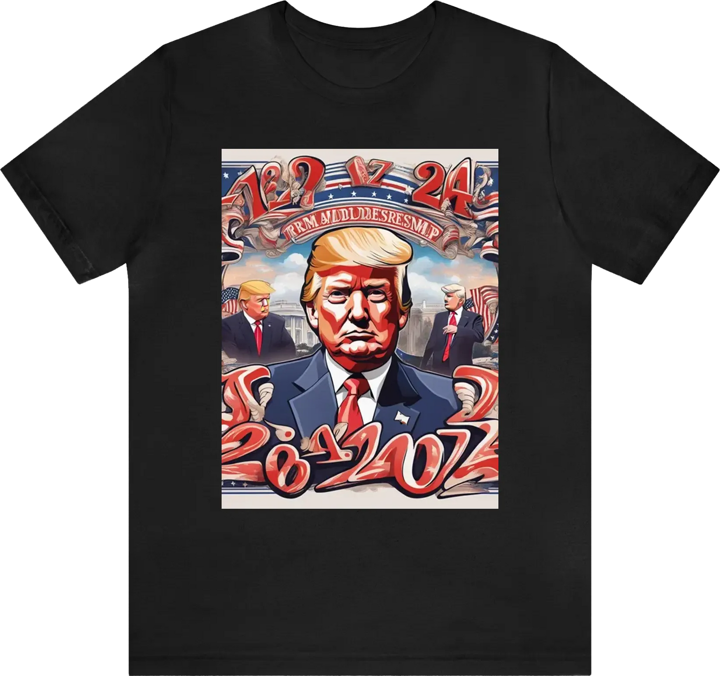 Donald Trump 2025 President lettering Artificial Printer