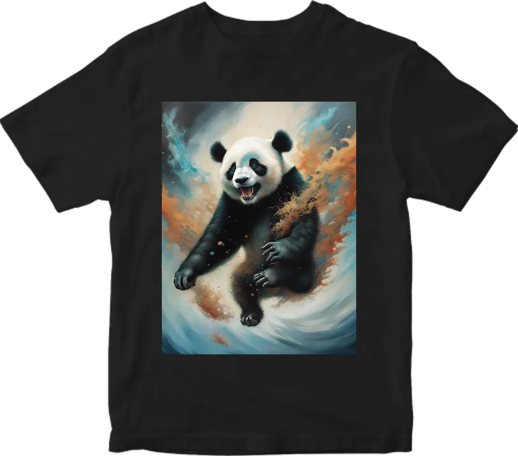 Panda jumping