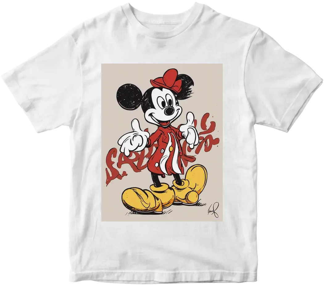 Mickey mouse with text "ALTA SARTORIA"