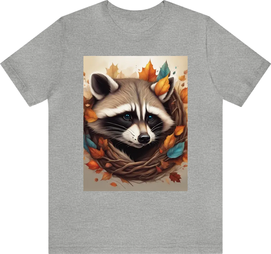 Logo A raccoon's cozy autumn nap