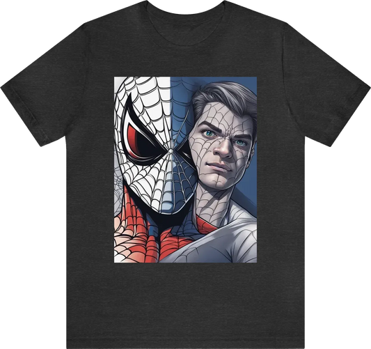 Spiderman with half face