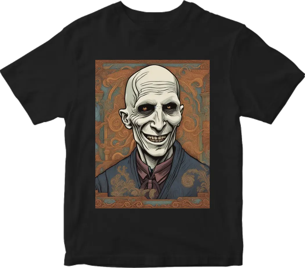 Literary society named “LITMATICS” with a small cartoon image of voldemort laughing saying “got your nose”