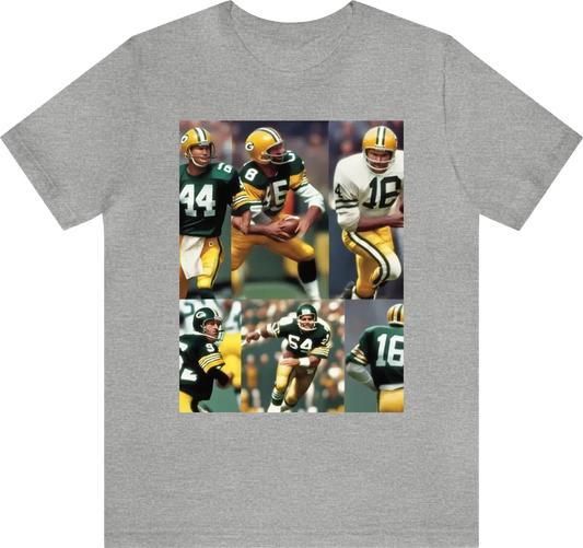 No. 3 for Tony Canadeo No. 4 for Brett Favre No. 14 for Don Hutson No. 15 for Bart Starr No. 66 for Ray Nitschke No. 92 for Reggie White