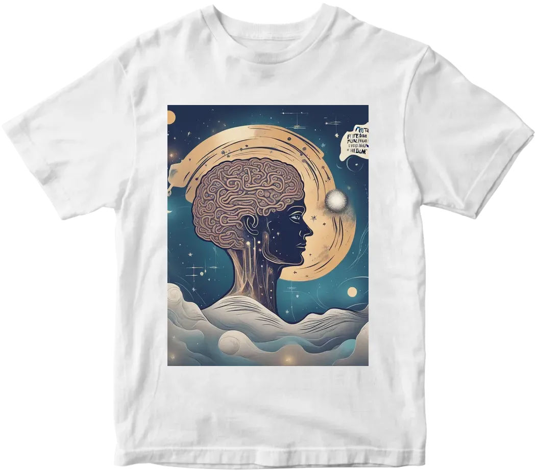 Create designs for brand d'blunt, elements- future human, future elements, human brain, moon, space, with some quote written