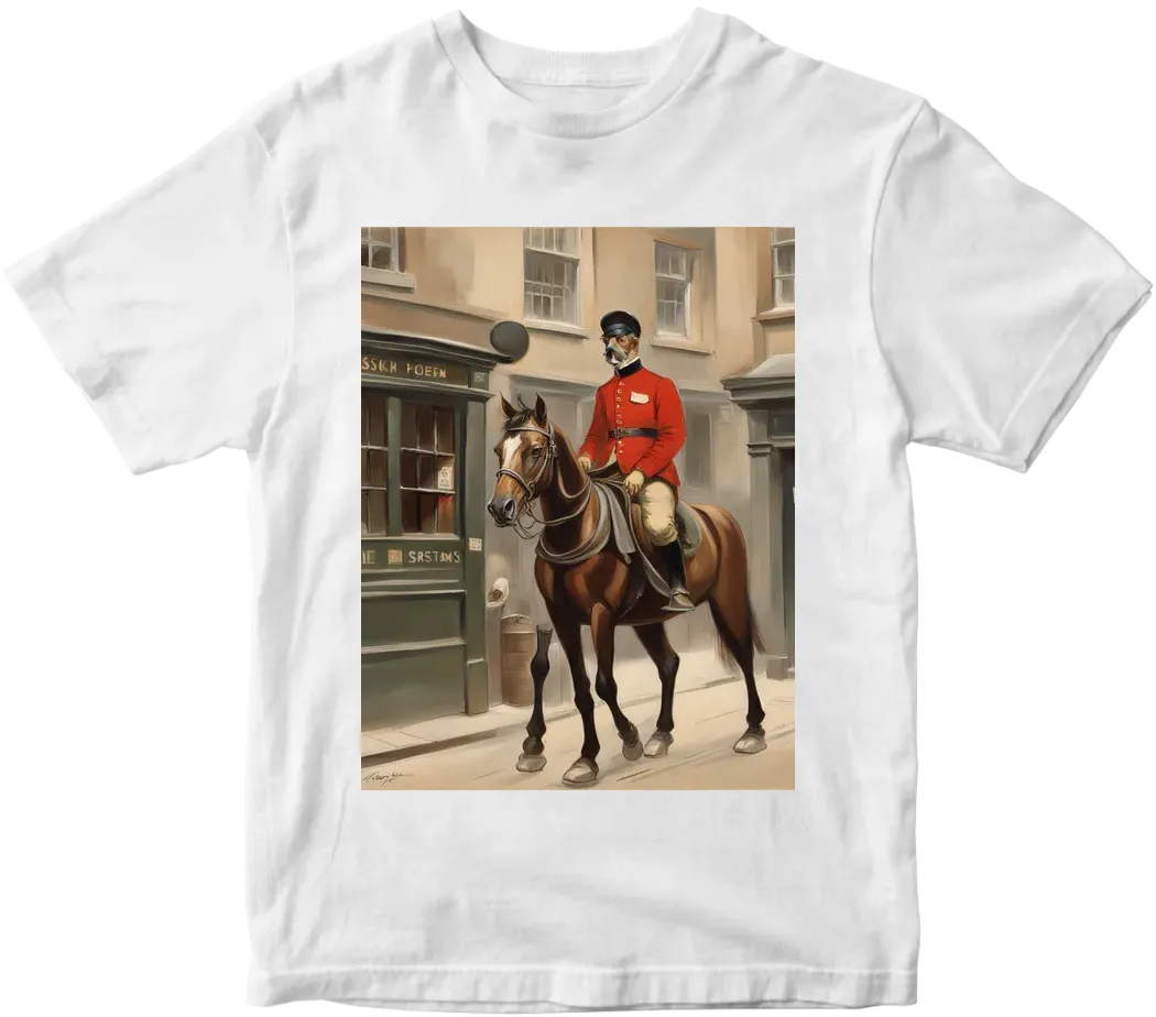 British postman on horseback