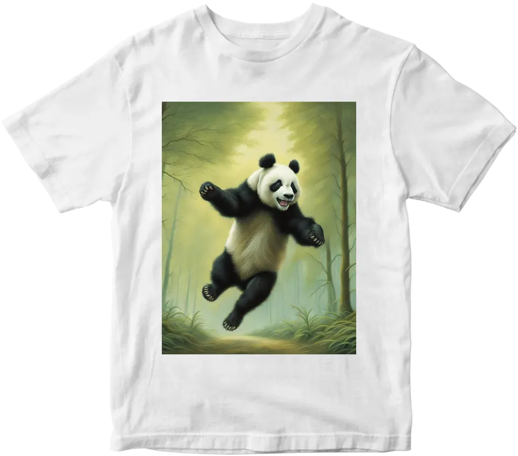 Panda jumping