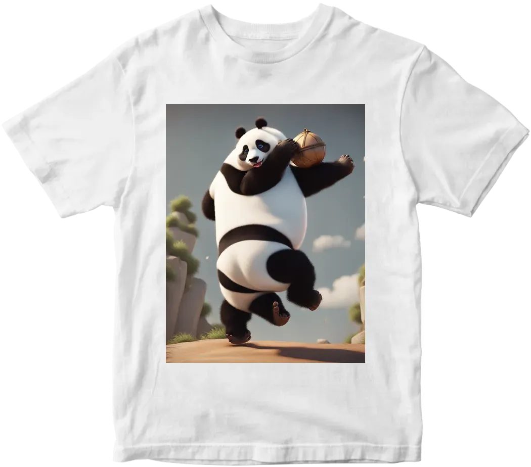 Panda jumping