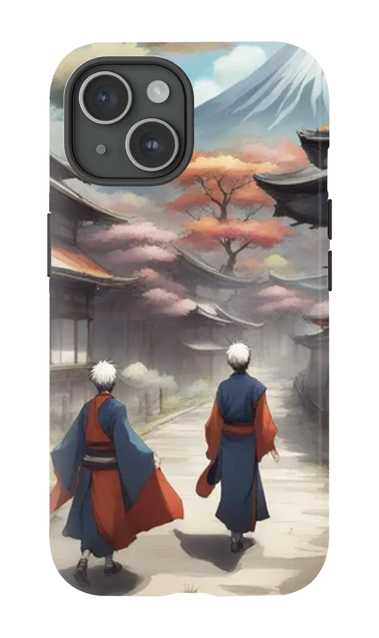 Test how d3 can draw the inspiration nature in japan but futuristic like in gintama?