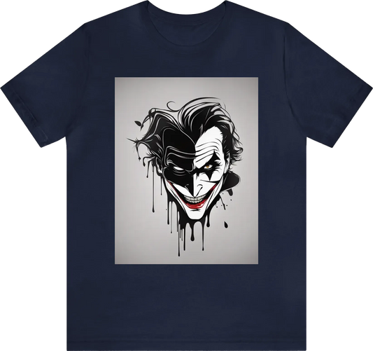 Joker face in black