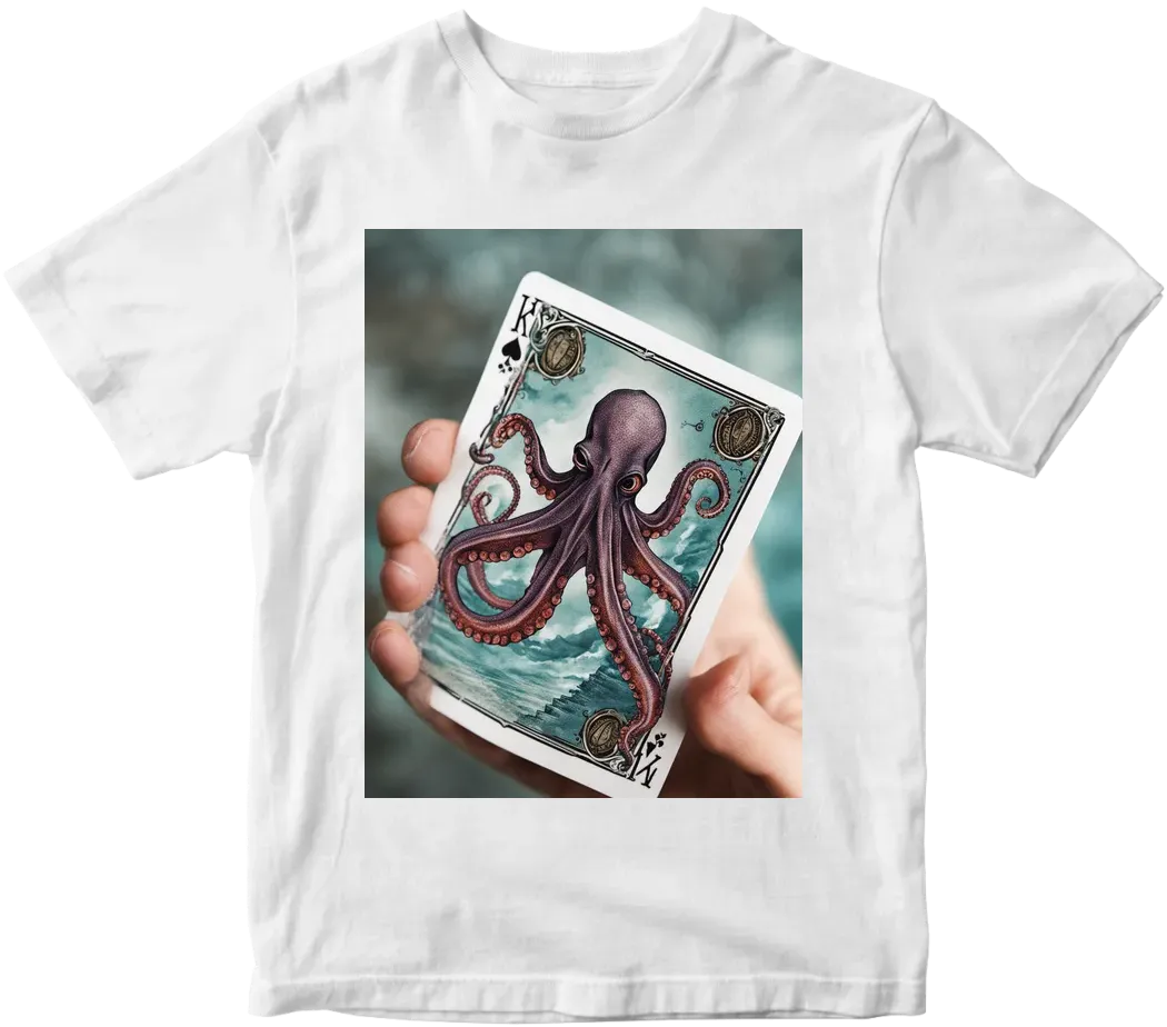 4 octopus playing cards