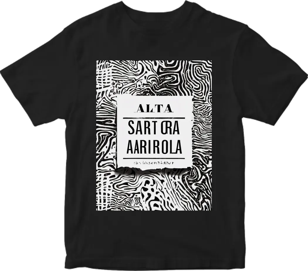 Black and white abstract square with text "Alta Sartoria"