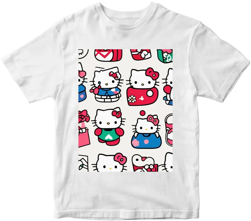 Minimalistic hello kitty in japanese