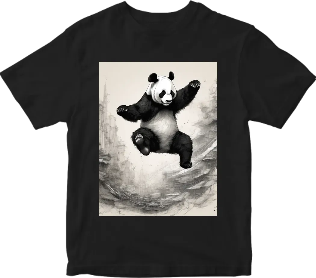 Panda jumping