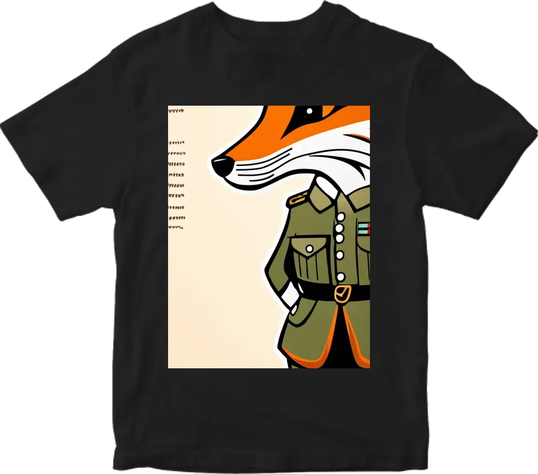 Semper Fox in hothis text with graphic of a fox in military clothing