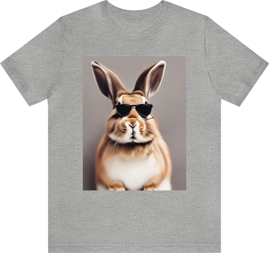 A rabbit wearing sunglasses