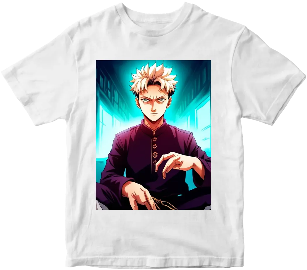 Gojo Satoru anime character Jujutsu Kaisen in Indian Kurta