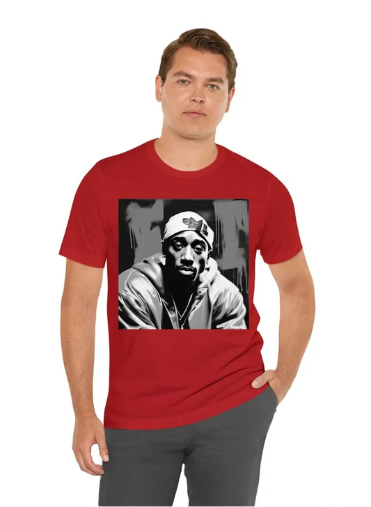 2Pac, Andy Warhol style, Painting, Retro, Black and White