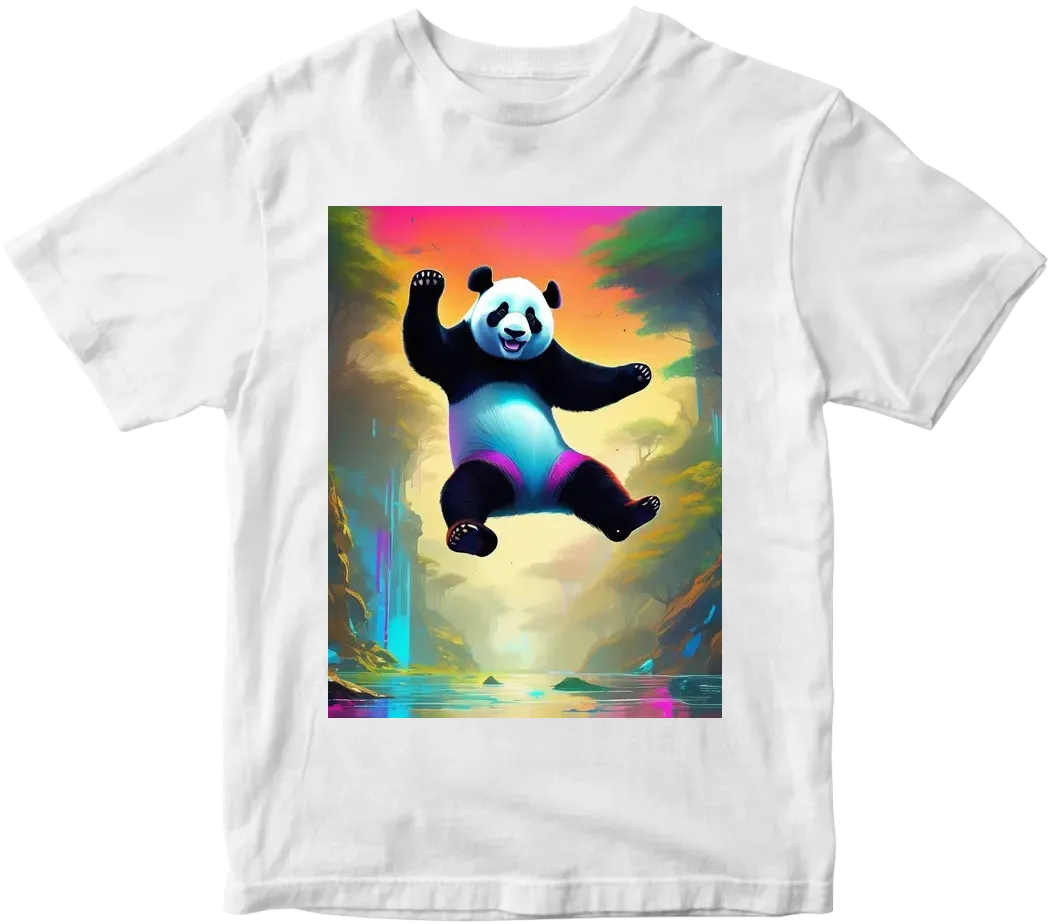 Panda jumping