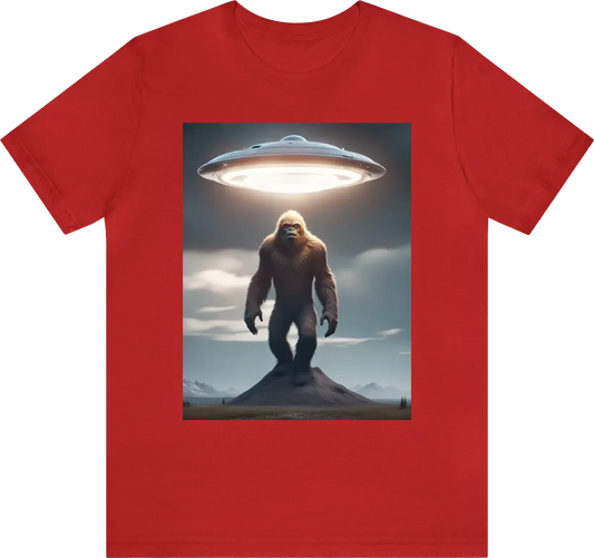 Sasquatch coming out of a ufo