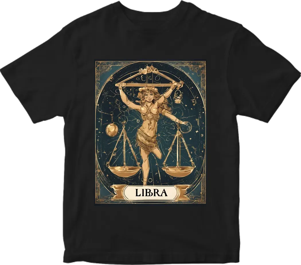 Libra zodiac sign with features