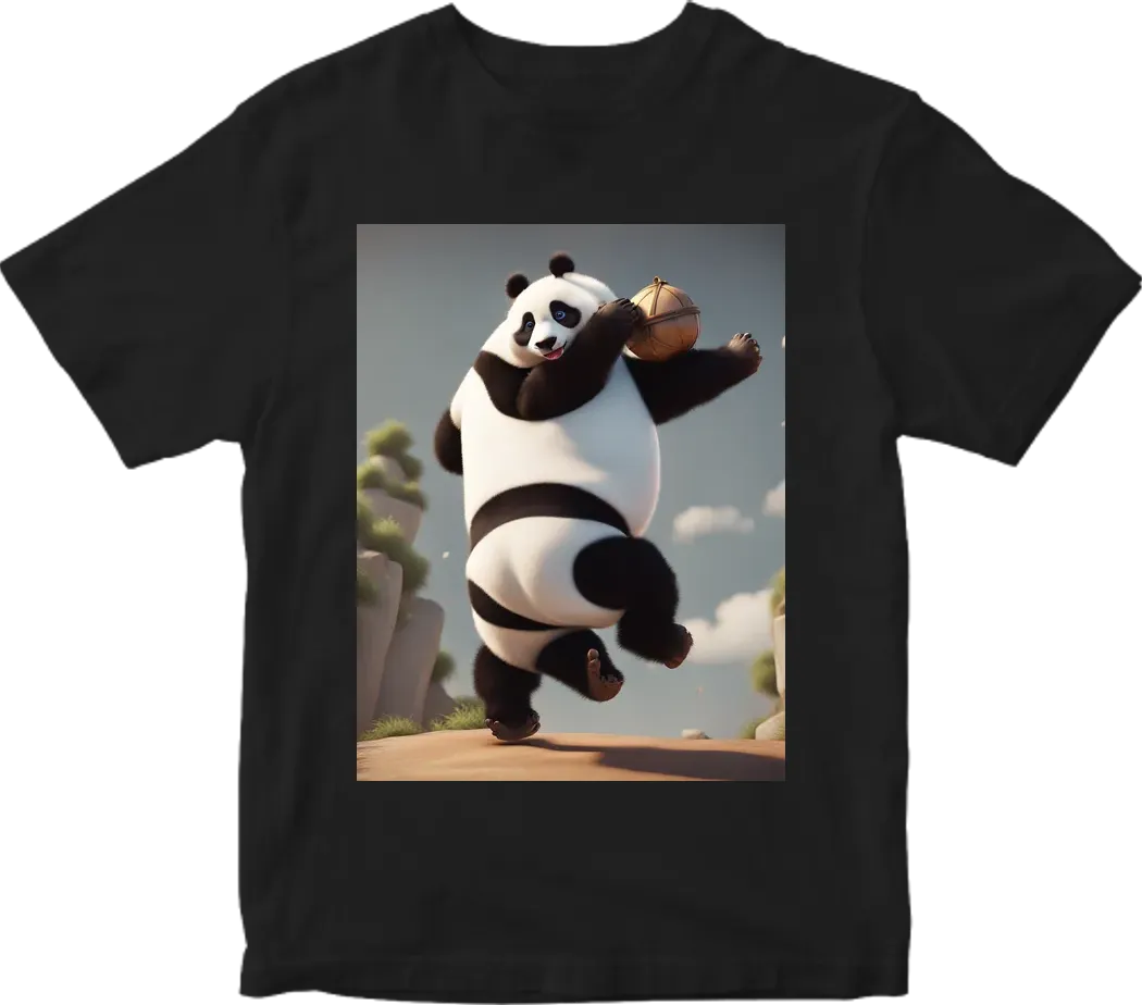 Panda jumping