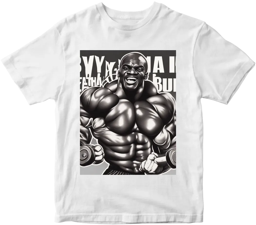 Bodybuilding themed with ronnie Coleman saying "yeah buddy lightweight baby"