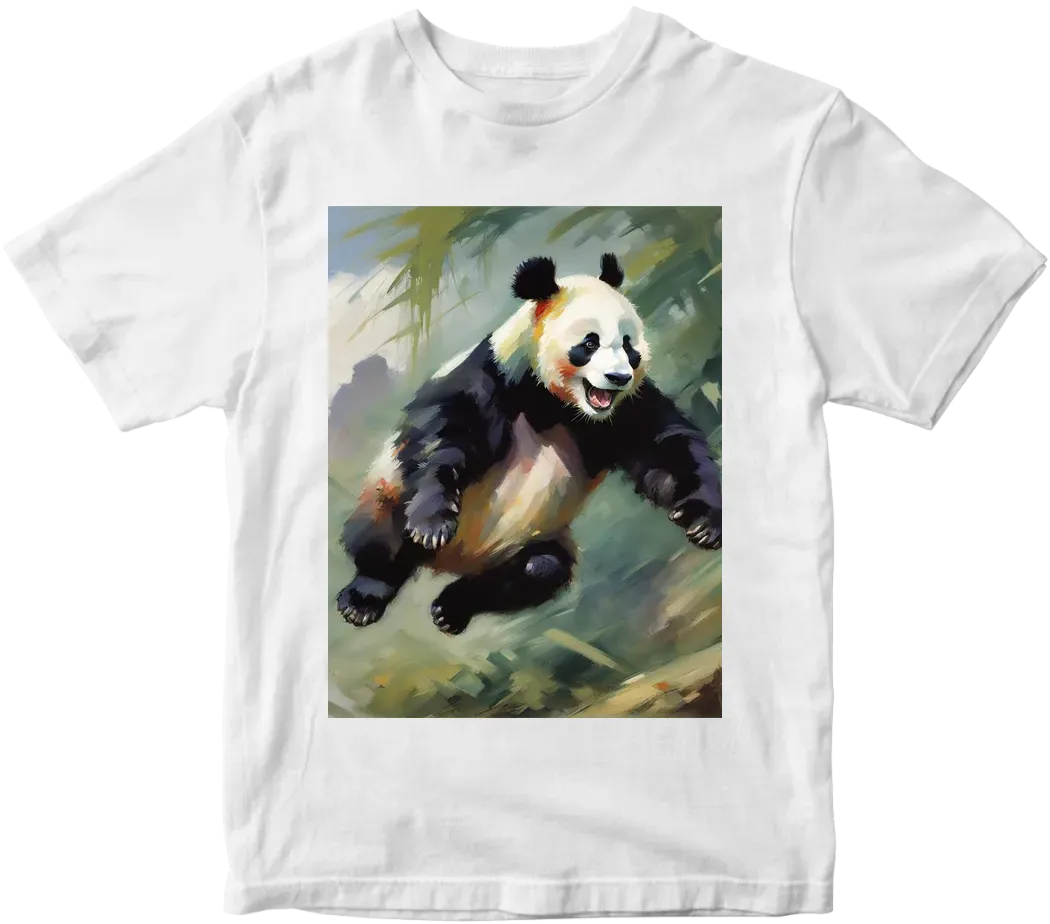 Panda jumping