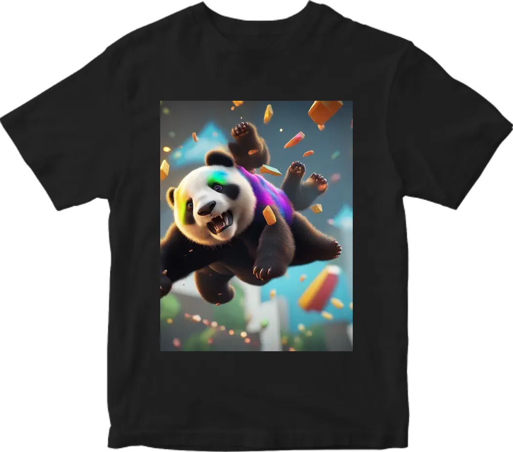 Panda jumping