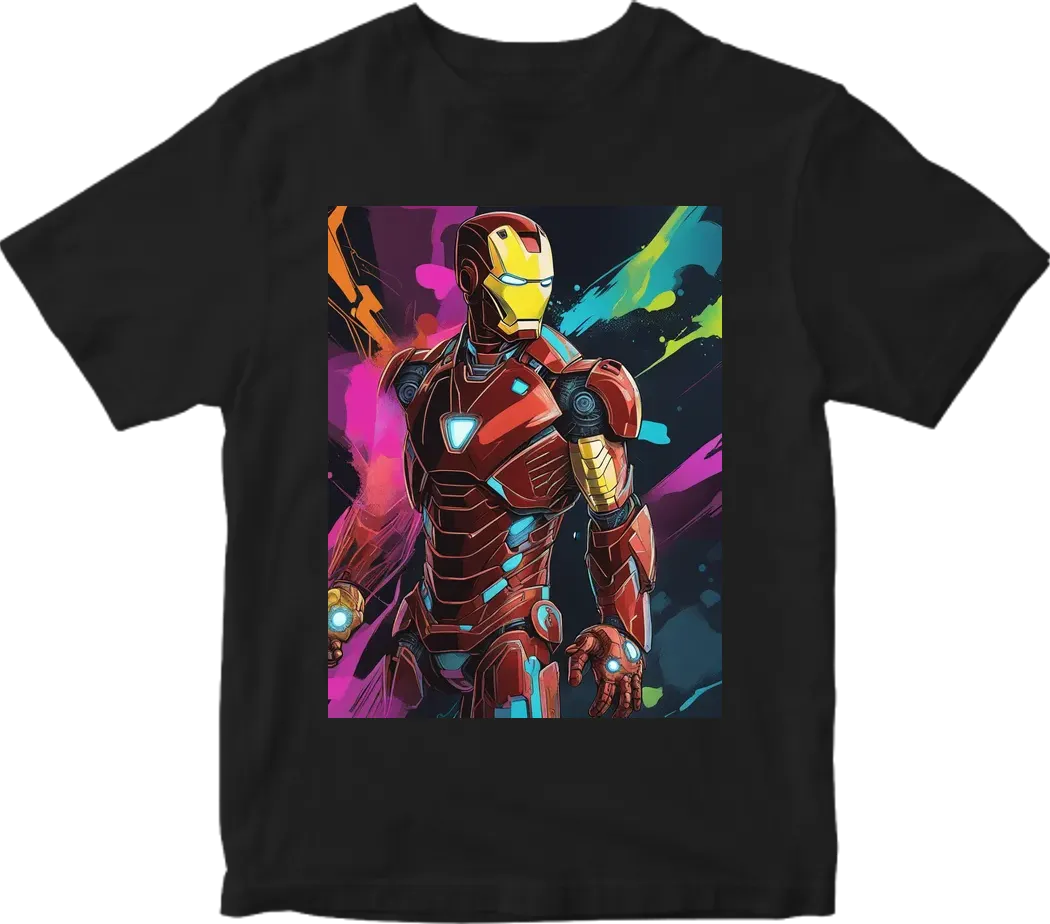 Neon dark iron man suit vs tony stark