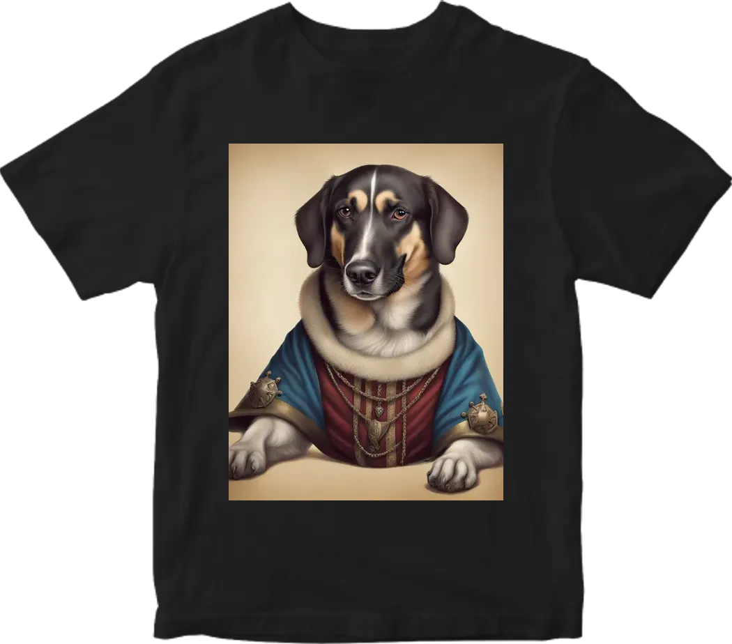 Dog medieval portrait