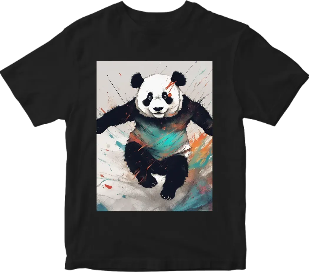 Panda jumping
