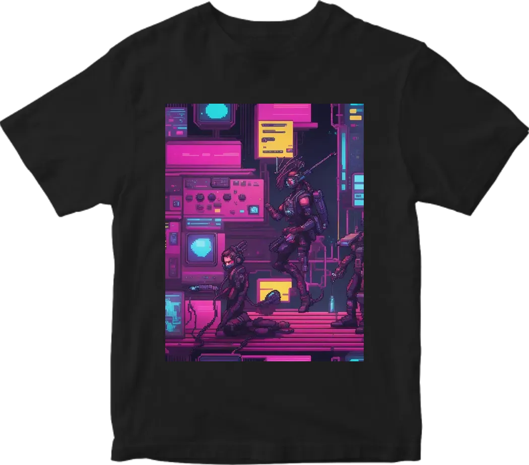 Pixel cyber punk