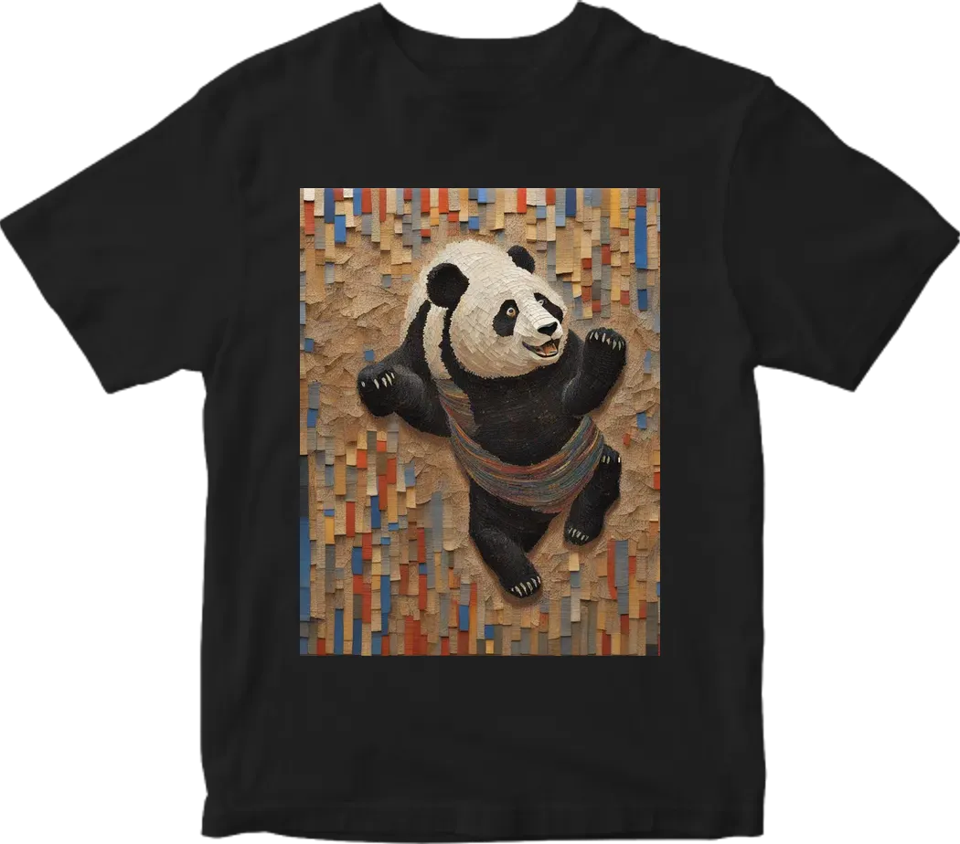 Panda jumping