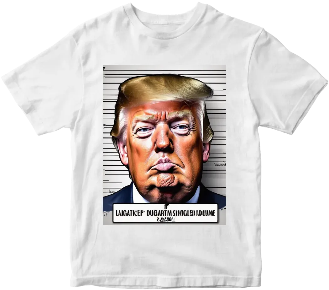 Trump mugshot cartoon – Artificial Printer