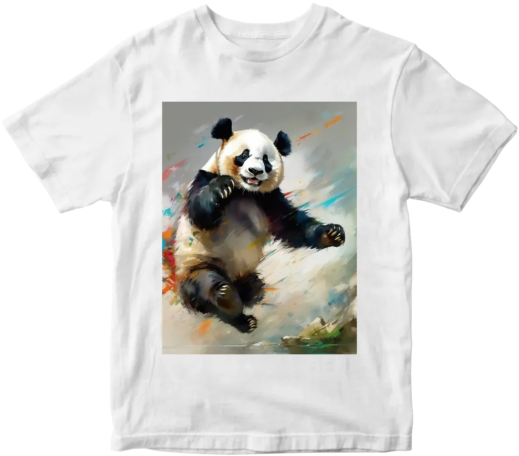 Panda jumping