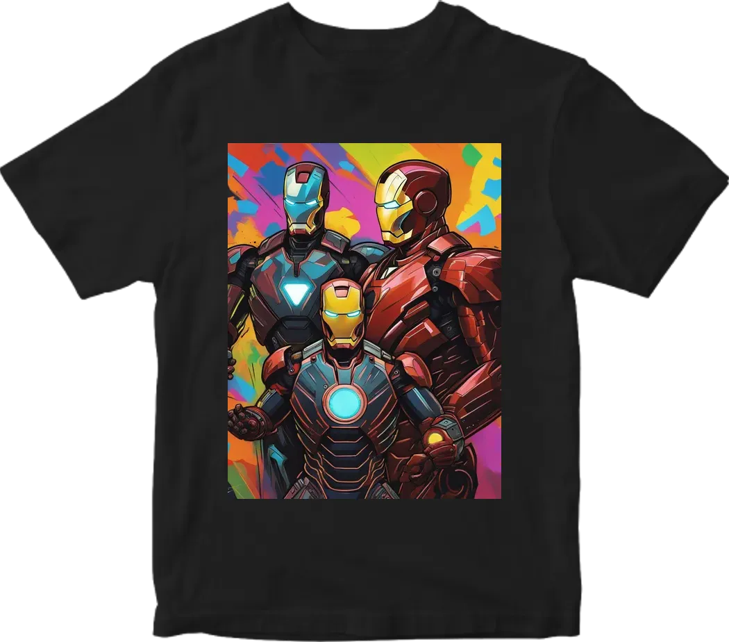 Neon dark iron man suit vs tony stark