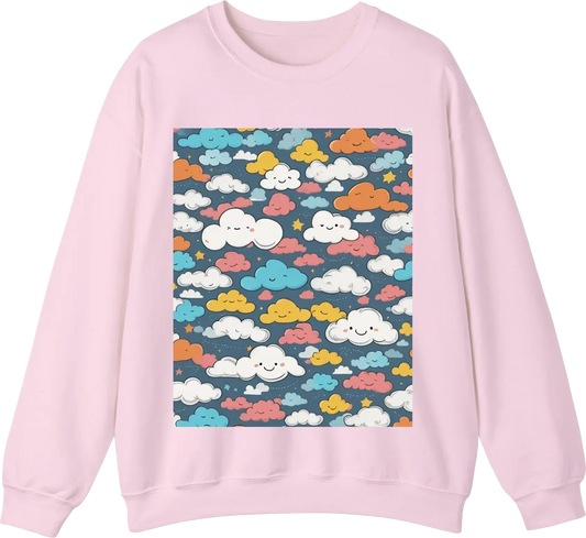 Happy clouds pattern hipster