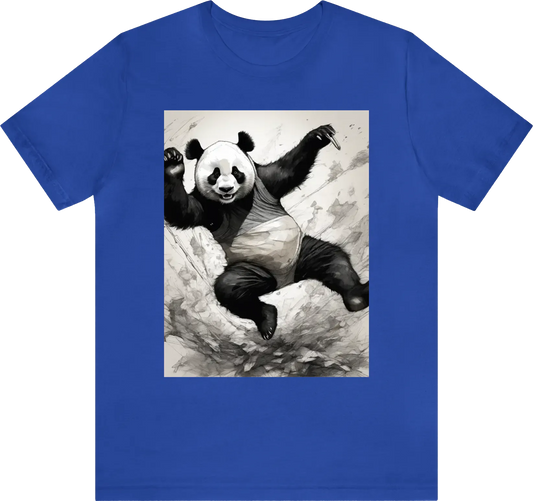 Panda jumping