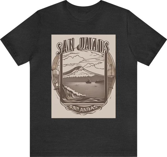 San juan islands tshirt.  include text san juan islands