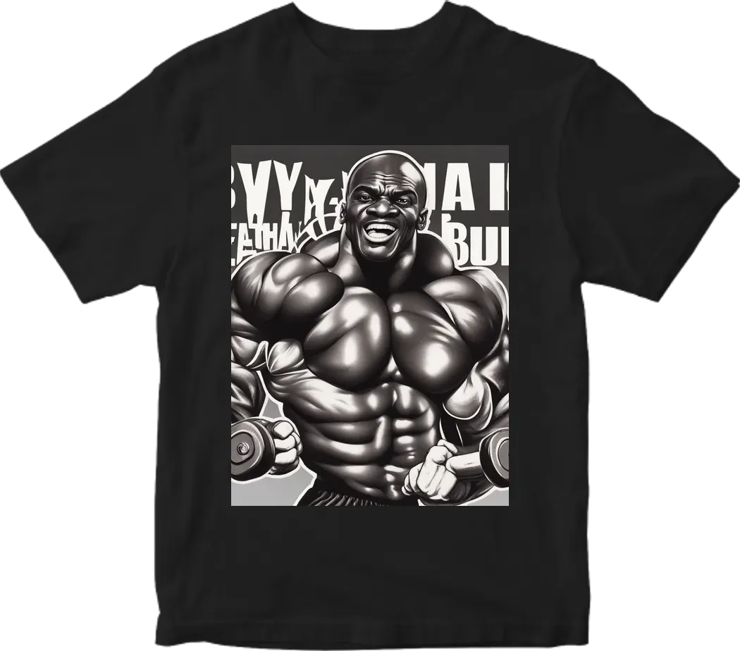 Bodybuilding themed with ronnie Coleman saying "yeah buddy lightweight baby"