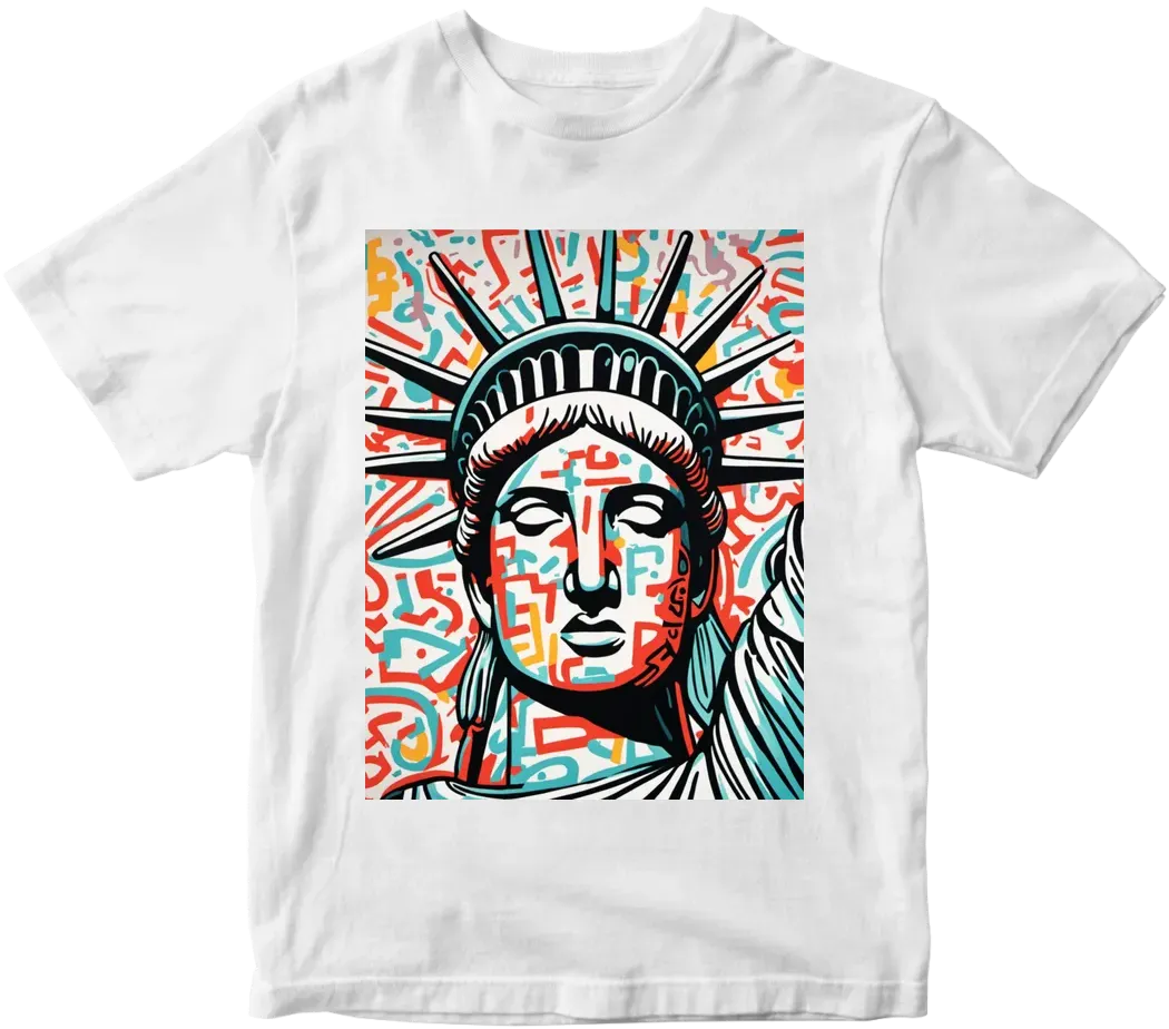 Statue of liberty art by keith haring