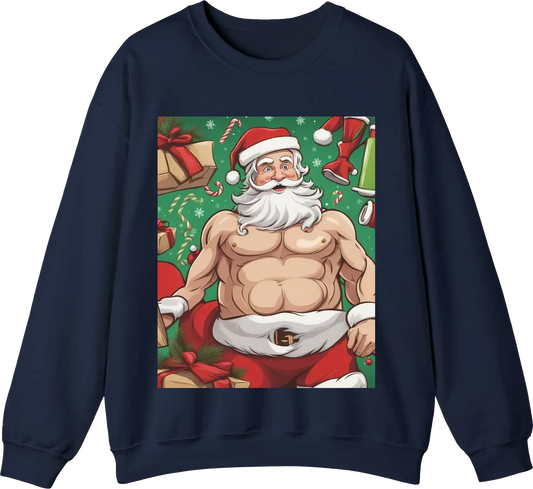 "Santa's secret to a merry belly: Core workouts!"