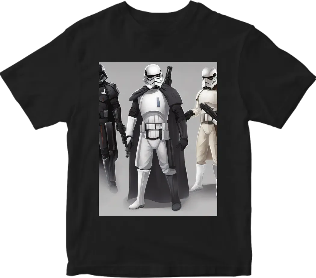 A white shirt and pants similar based on the future concept of the Star Wars imperialist officers make it possible for current members to wear, also add a white cape but with no patches or shoulder pads also could you add no actual Star Wars gear make it