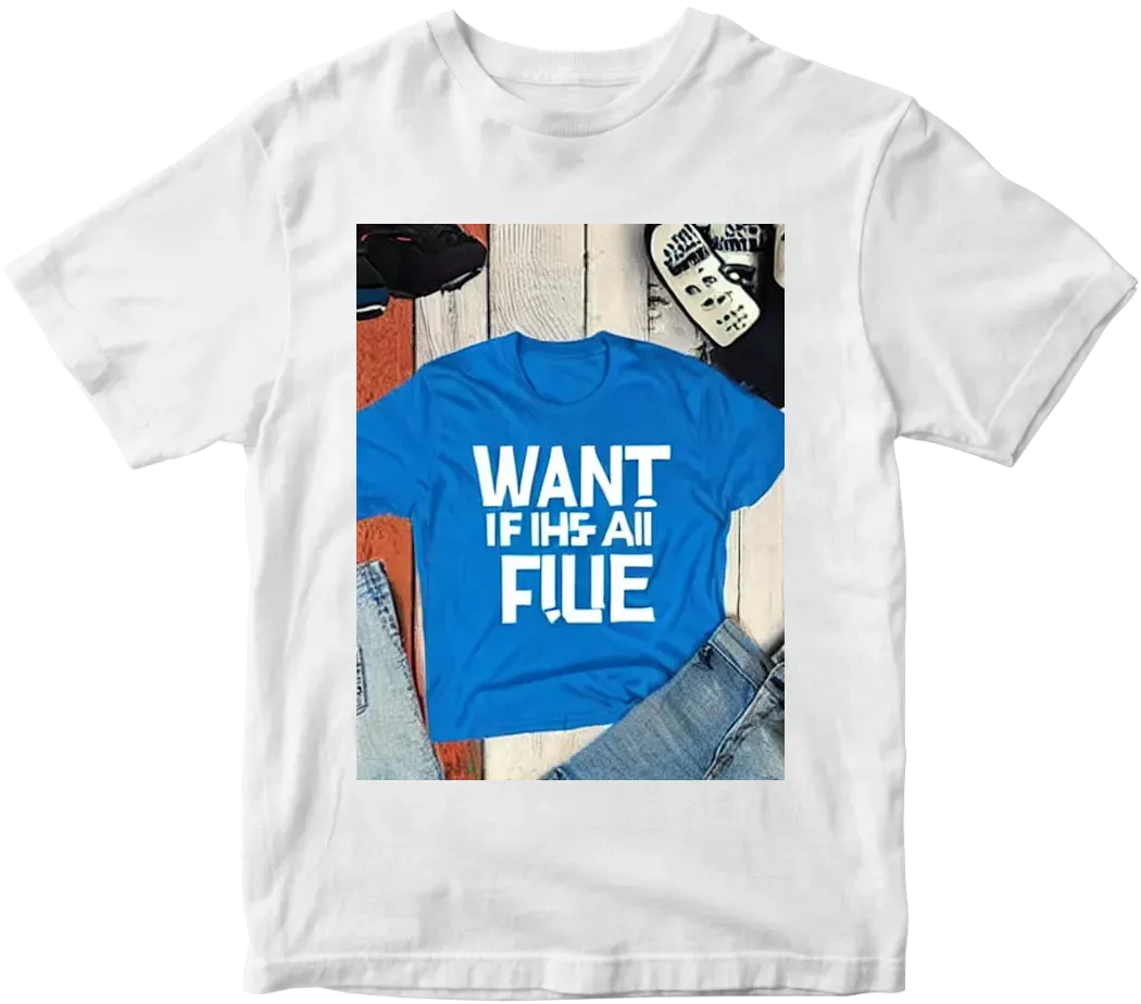 I want an AI T-shirt design with the text ‘AI is the future’ in bold letters, using the color blue and a futuristic font.