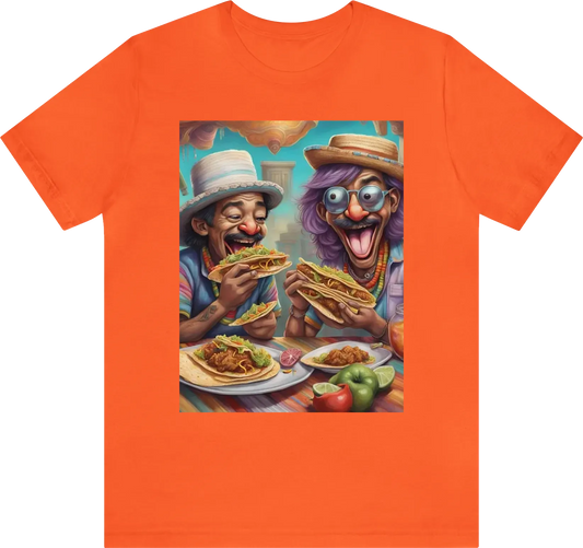 Ernie and Burt eating tacos