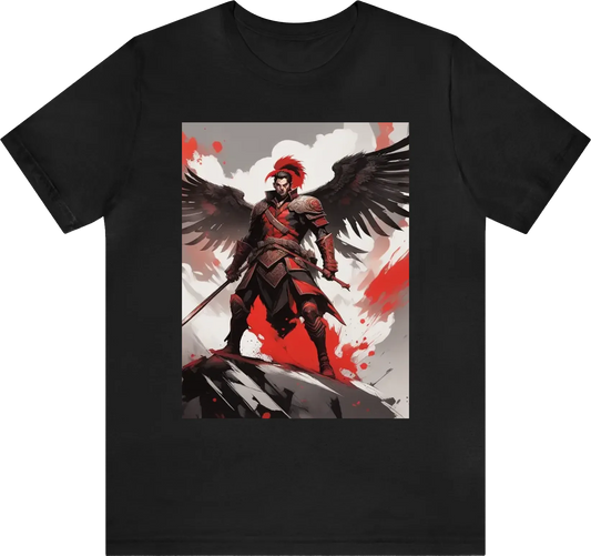 Albanian illyrian warrior red and black two headed eagle