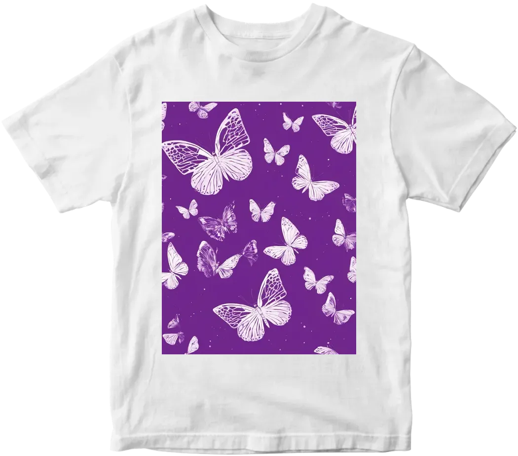 Purple butterfly, simplistic design