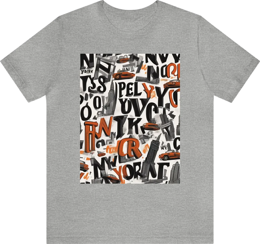 Letters, text, font "New York City"