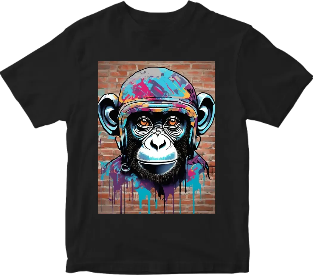 Monkey graffiti